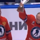 Vladimir Putin (r.), president of the Russian Federation and hockey GOAT (not really)